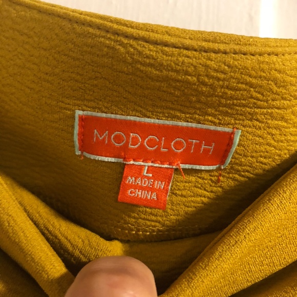 iered Ruffle Pencil Skirt in Marigold in L - Picture 3 of 5